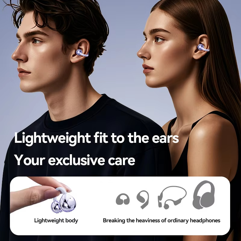M91 OWS Sport Ear Clip Design Wireless Earphones Similar Earrings Bone Conduction Hi-Res Audio HD Voice Call Bluetooth Headset detail