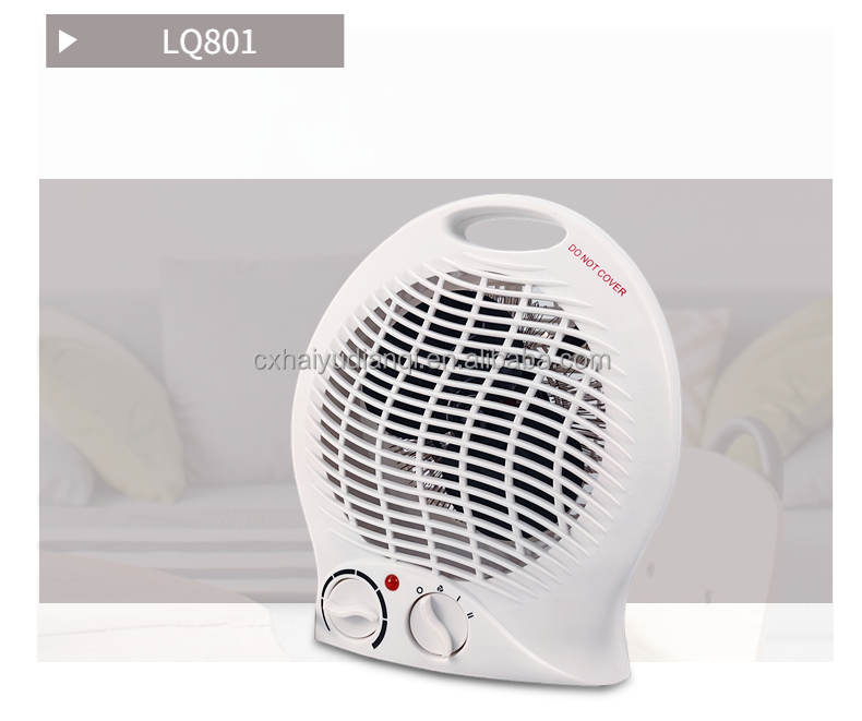 Portable Room  LQ-801 Electric Mini Fan Heater  2000W Black Electric Fan Heater detail