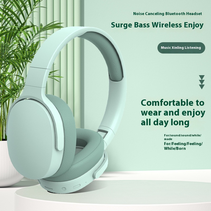 All-Inclusive Wireless Bass Long Life Head-Mounted Bluetooth Direct Sales Cross-Border Popular LED Headphones product view