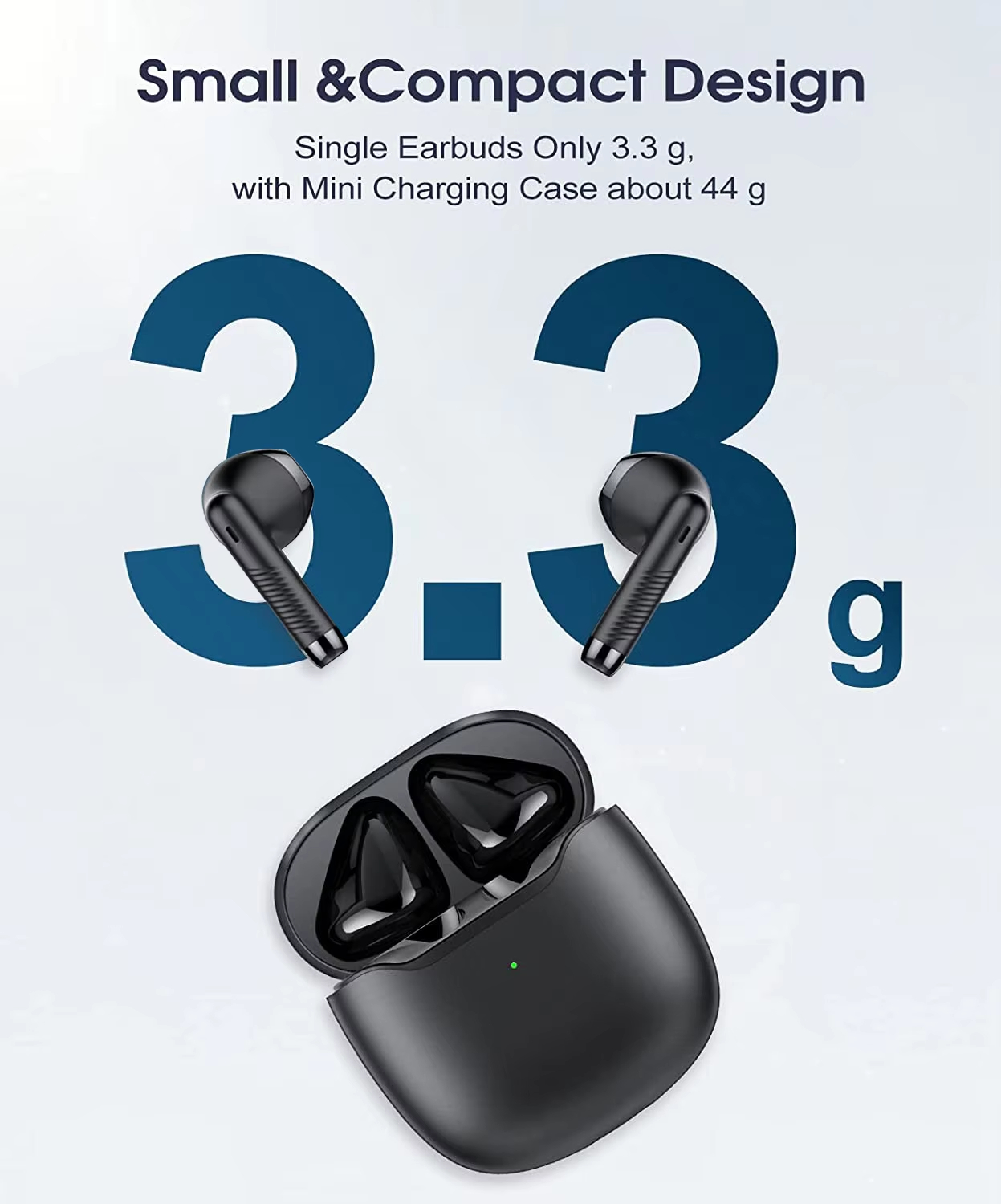 Ready to Ship TWS Earbuds Wireless BTV 5.4 Gaming Headphones Waterproof In-Ear Earphones with Mic 24h Response detail