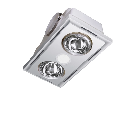 Wholesale 3-in-1 Electric Bathroom Heater  With Infrared Globes Exhaust Fan detail