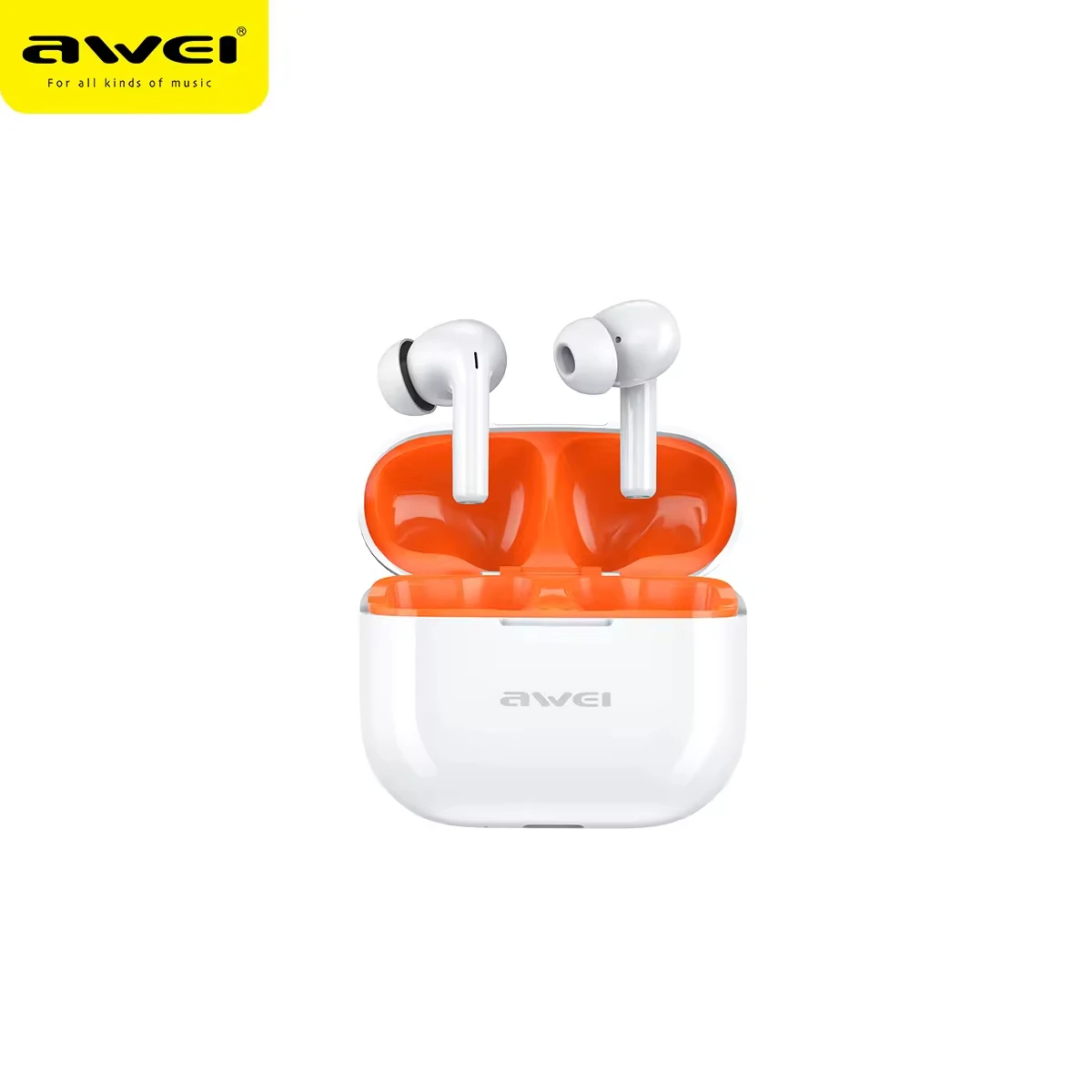 Awei T1 Pro Wholesale True Wireless Earphones V5.4 Pods Pro 2 In-Ear 3 Wireless Headphones LED Battery JL Customizable Earbuds product view