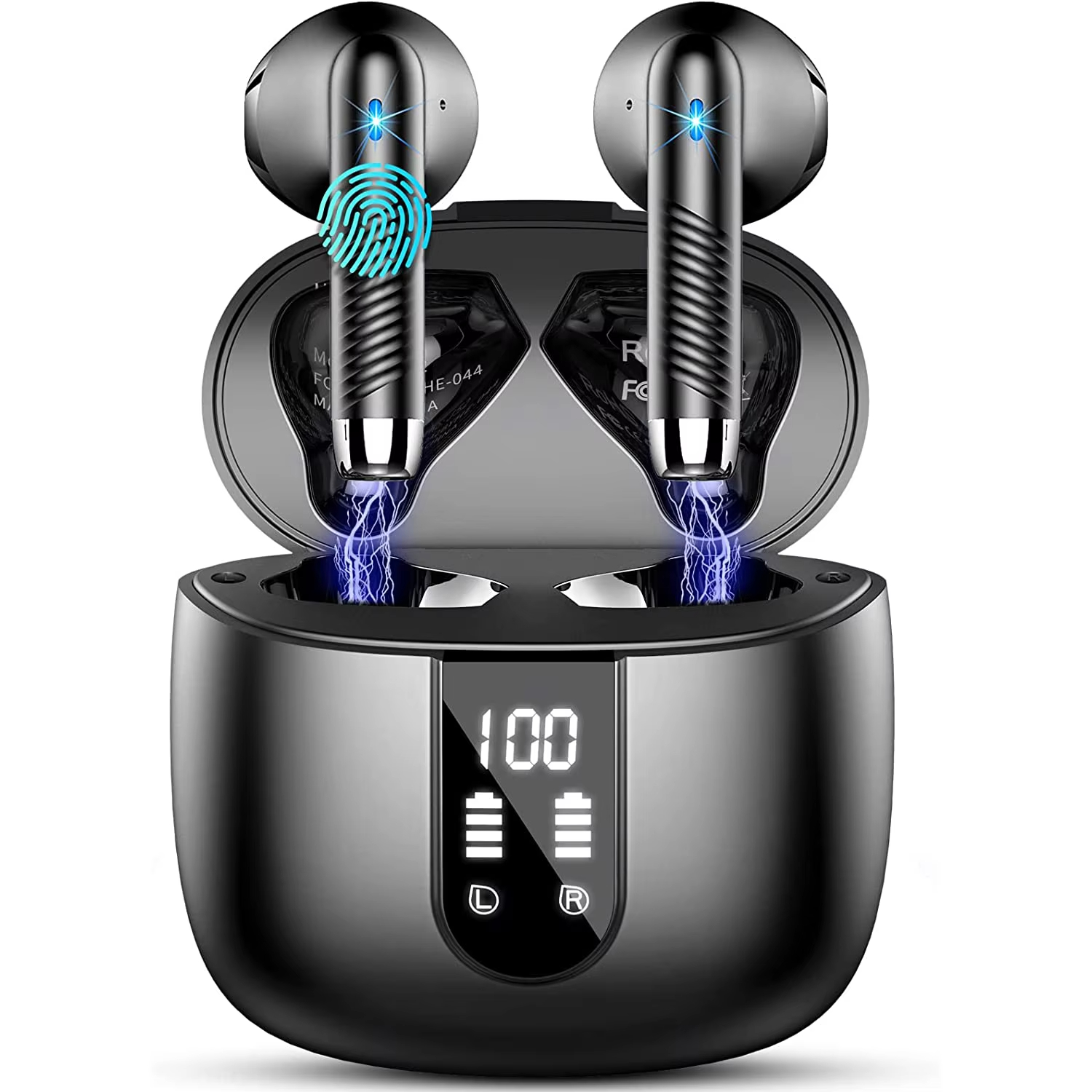 HE-050A HD Digital Display True Wireless Earphones Semi-In-Ear Anc Earbuds with Digital Display Earphone detail