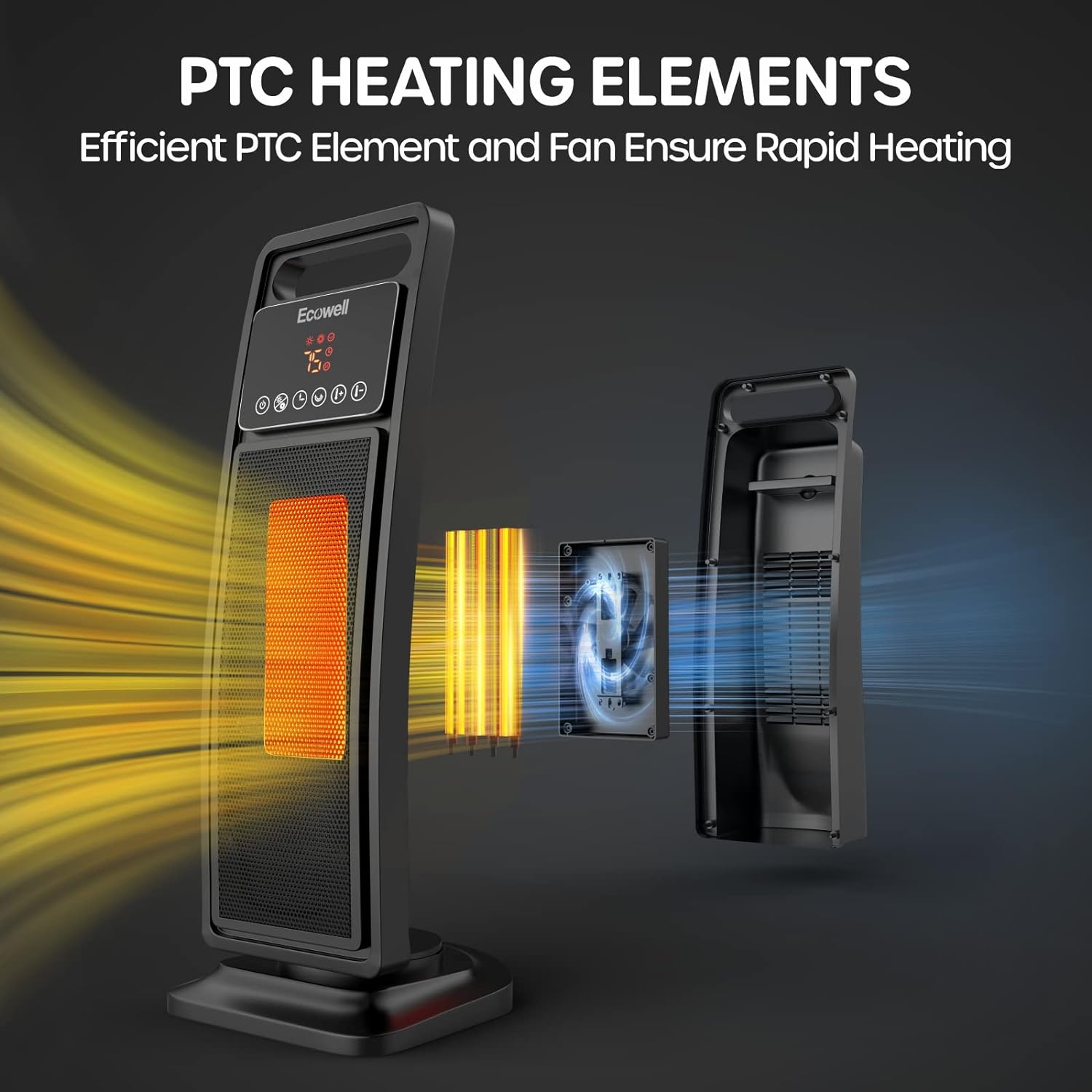 Newest Heater Ptc Electric Energy Saving 2000w Cheaper Price Electric Ceramic Space Mini Household Heater for Winter detail