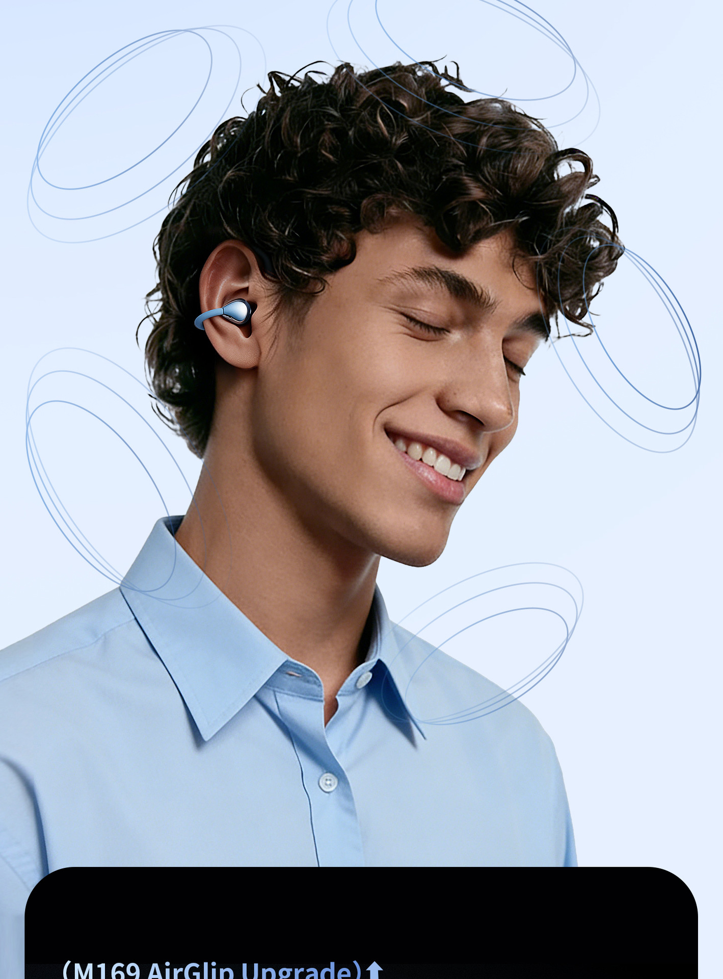 M169 Earbuds Earphone Headphone Hot-Selling Ear Clip Wireless for 6.0 Headset Voice Gesture Control Ultra-long Battery Life High detail