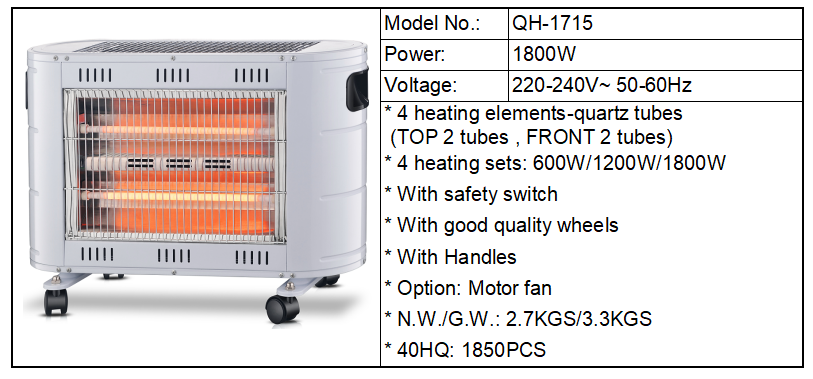New Products Heating Indoor Silent Electric Heater for Winter Home detail