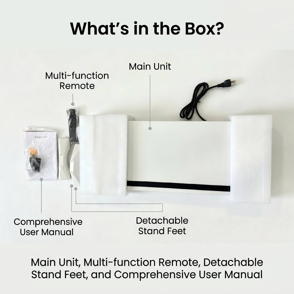 Compact Portable Heater Dual Mounting Ways With Circulation Fan Multi Smart Functions for Bedroom Indoor Heating detail
