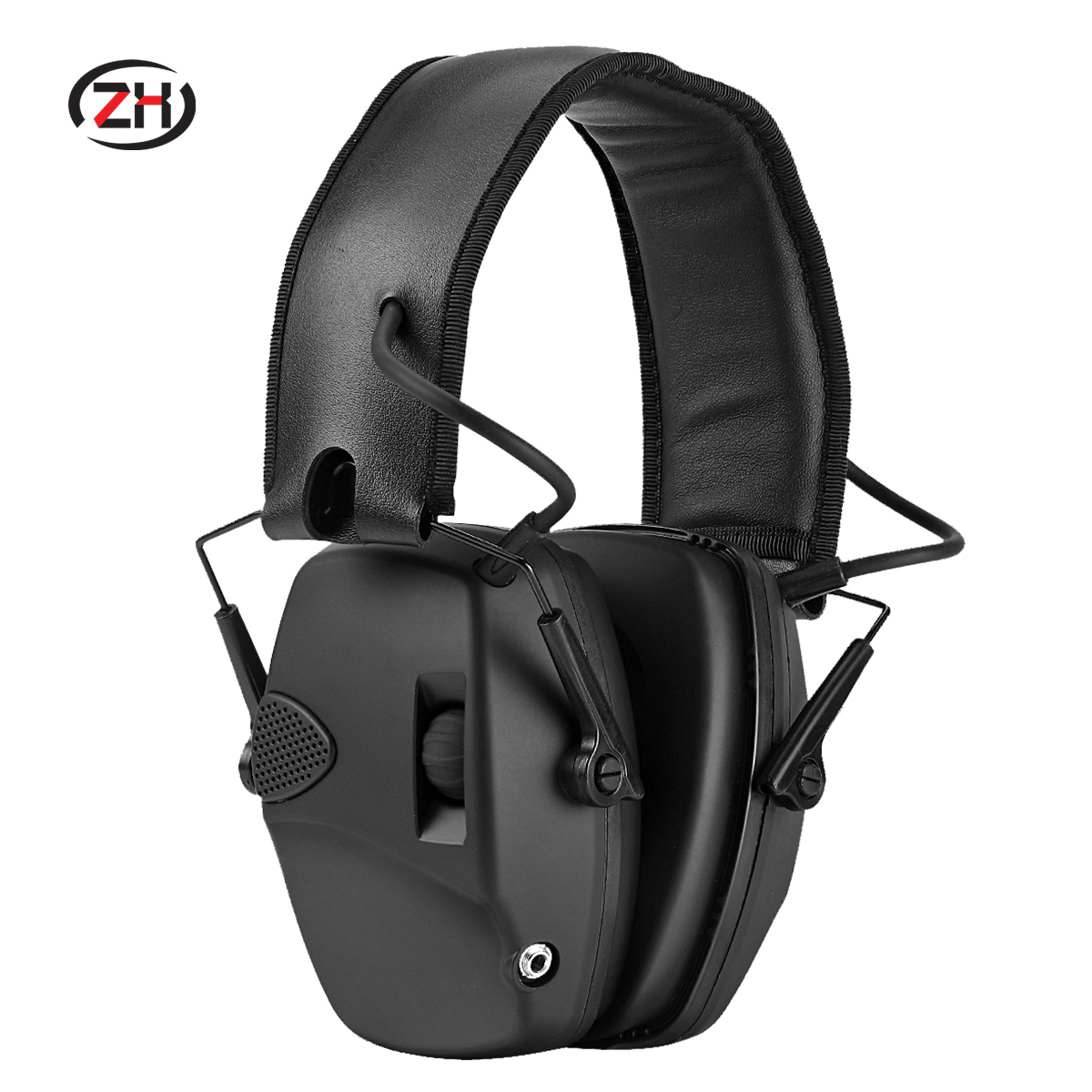 ZH Noise Cancelling Wireless Earmuff Headphones Amplification 27dB Noise Reduction 350 Hours Battery Life CE Certified For