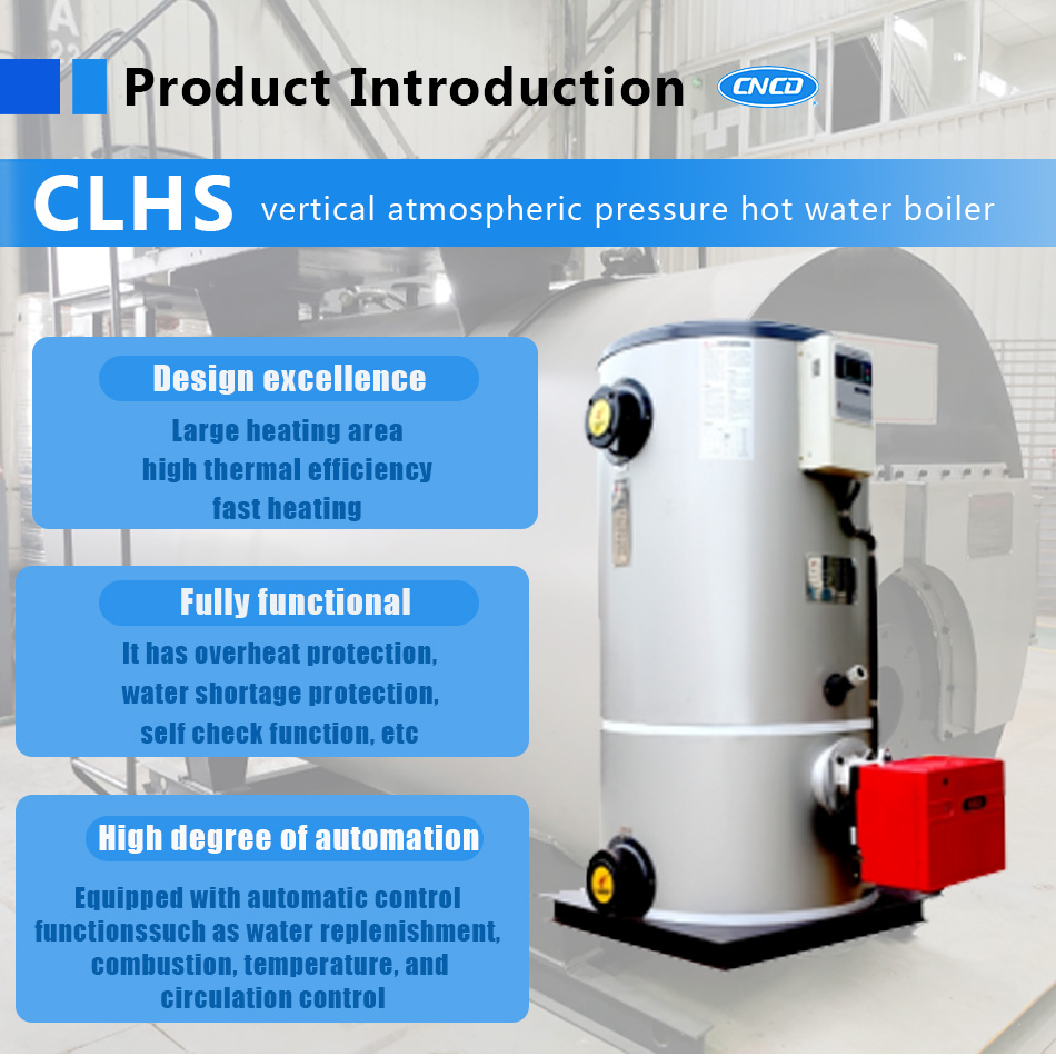 Compact Vertical Hot Water Boiler for Greenhouse Heating - High Efficiency Central Heating System with Precision Temp Control detail