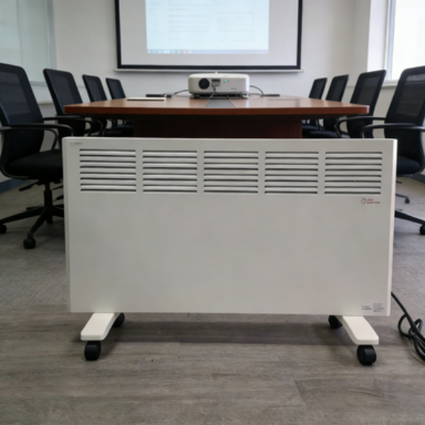 Factory Price 2000W Electric Convection Heater Portable Baseboard Space Heater with Caster Wheels for Household Heating detail