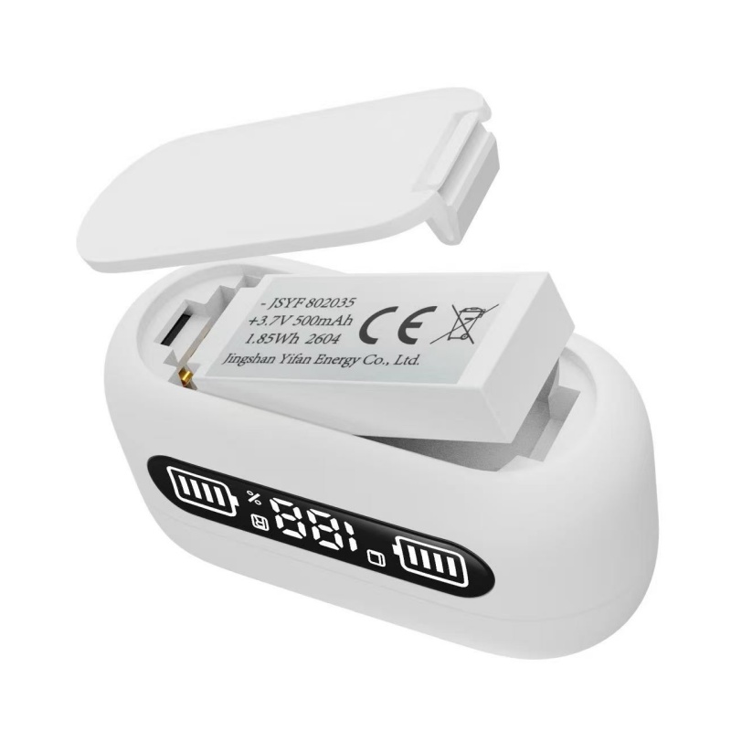 Detachable Battery Tws Earbuds Bluetooth 6.0 Wireless Heardset HiFi Earphones with Mic & Charging Case 13mm Dynamic Driver product view
