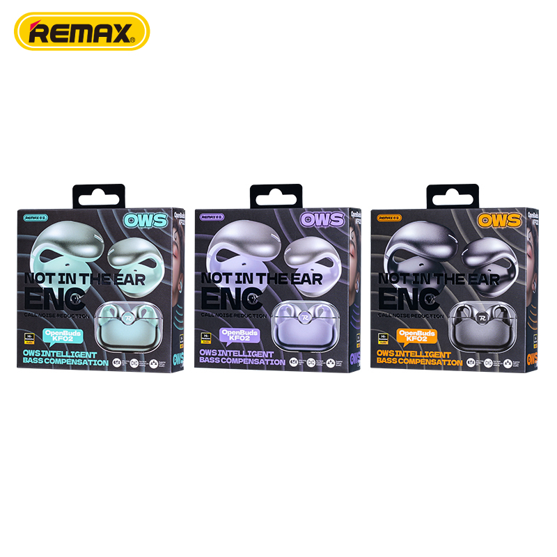 REMAX OpenBuds KF02 OWS True Wireless Earbuds Music and Call Earclip Headphones Non-Noise Cancelling Earphones product view