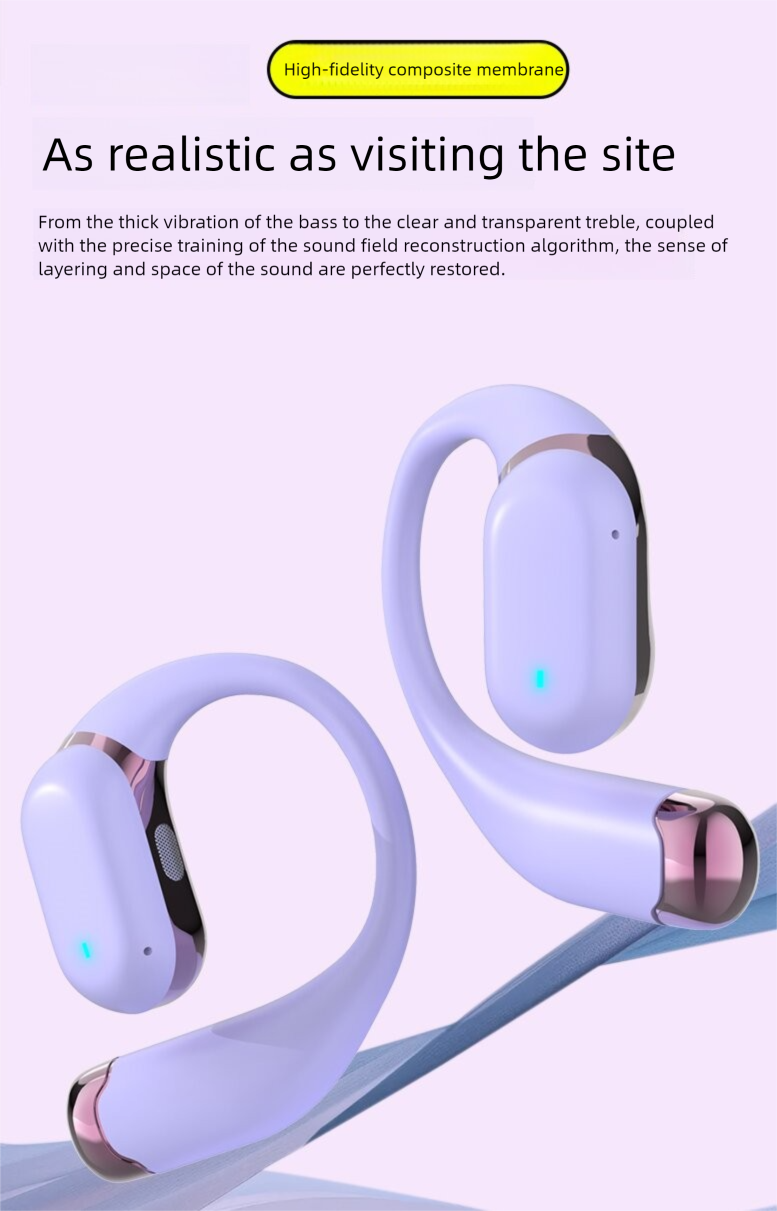 Open Ear Air Conduction Ear Hook Bone Conduction Sports Headphones TWS Earbuds OWS Headset Wireless Bluetooth Earphones detail