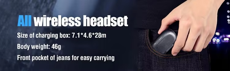 T9 Portable Bt 5.3 Wireless Mini In-ear Earphone 9D Stereo IPX7 Earphones Gaming Music Low Latency Tws Earbuds Wireless Earphone detail