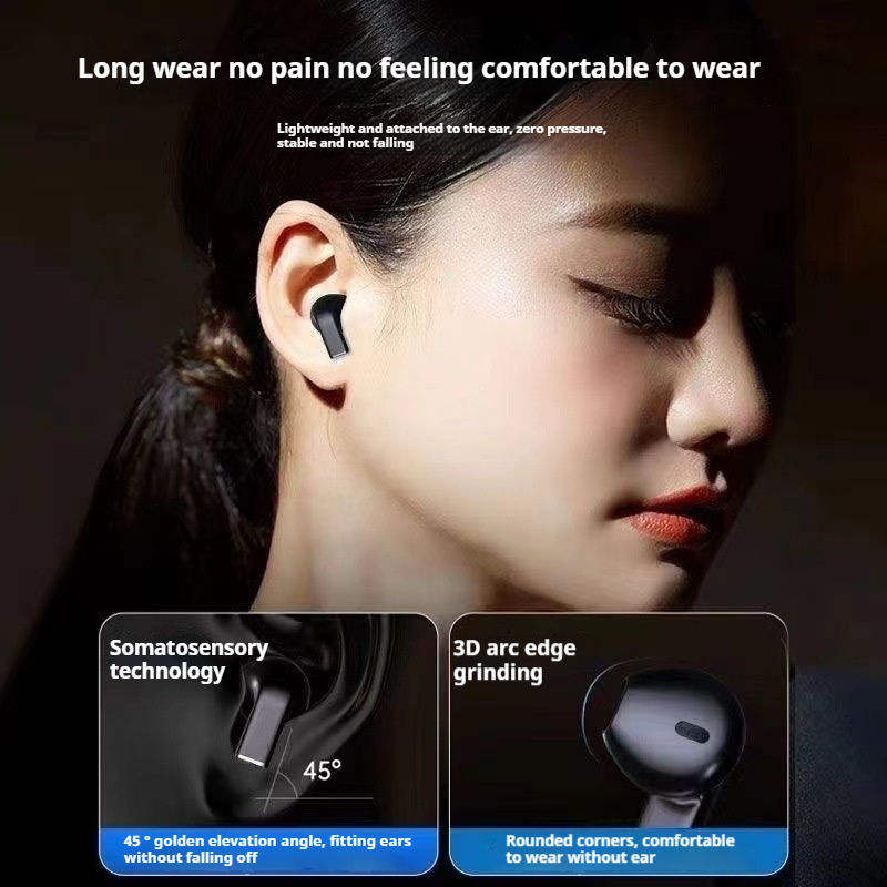 Compact Pro5s TWS Mini In-Ear Earphones High Quality Sound LED Battery ENC Noise Cancellation IPX2 Waterproof for Music Sports detail