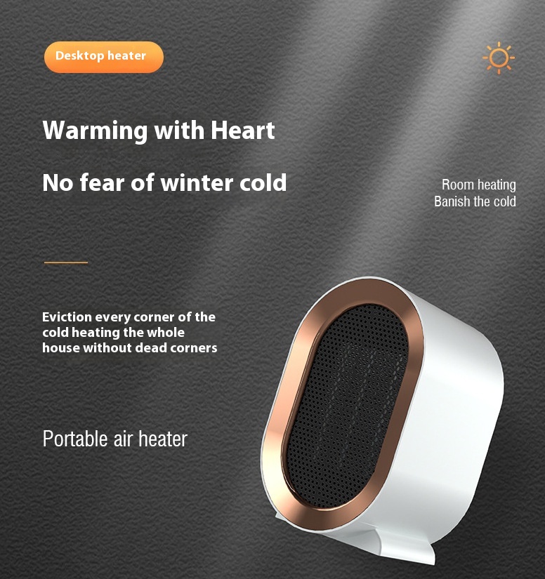 Wholesale New Arrival Smart Electric Heater PTC Ceramic Heating USB Power Source Fan Type Whole House Heating Bedroom RV Use detail