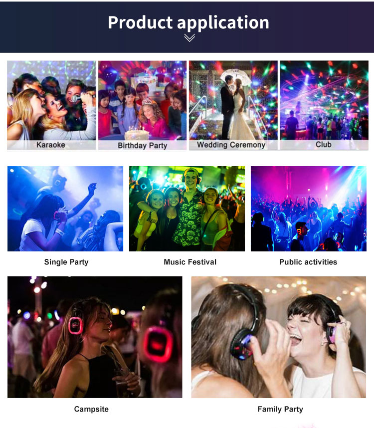 Silent Disco Headphones F39 Hifi Wireless Headset Earphone Electronics Wireless Headphones detail