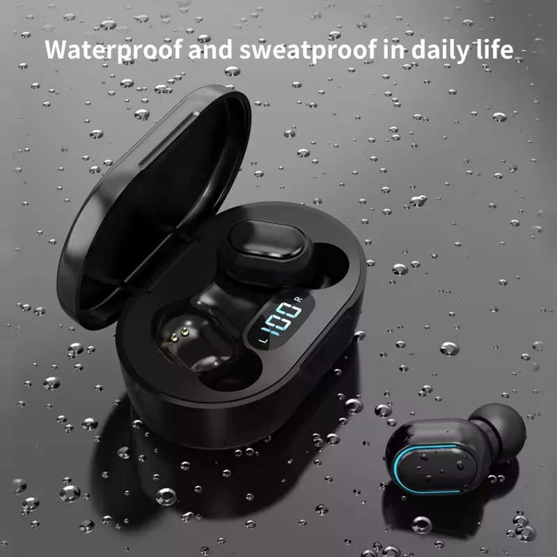 Cheap Price E7S Top Selling TWS Active Noise Cancelling LED Power Display Sport Blue Tooth Wireless Earphones detail