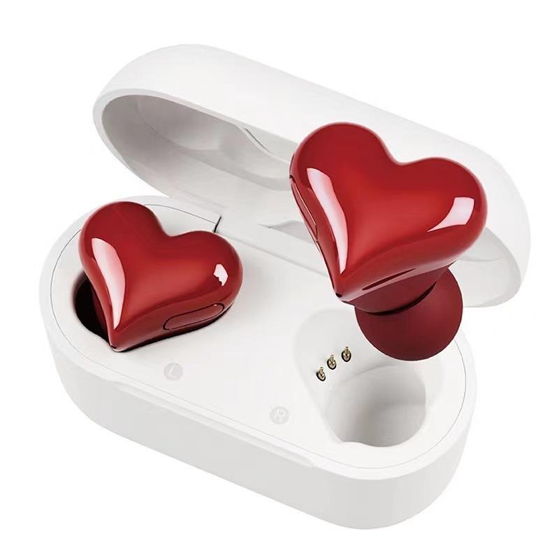 Wireless Headphones Headset Heart Woman In-ear Earbuds Girl Gifts Auriculares Bluetooth Earbuds Fast Charging Earbuds