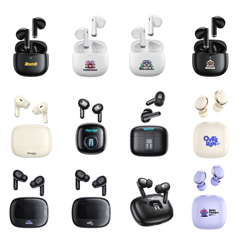 Custom TWS Earbuds With Logo | OEM/ODM Bluetooth Headphones Earphone| CE/FCC/RoHS Certified | Fast Shipping From US/EU Warehouse product view