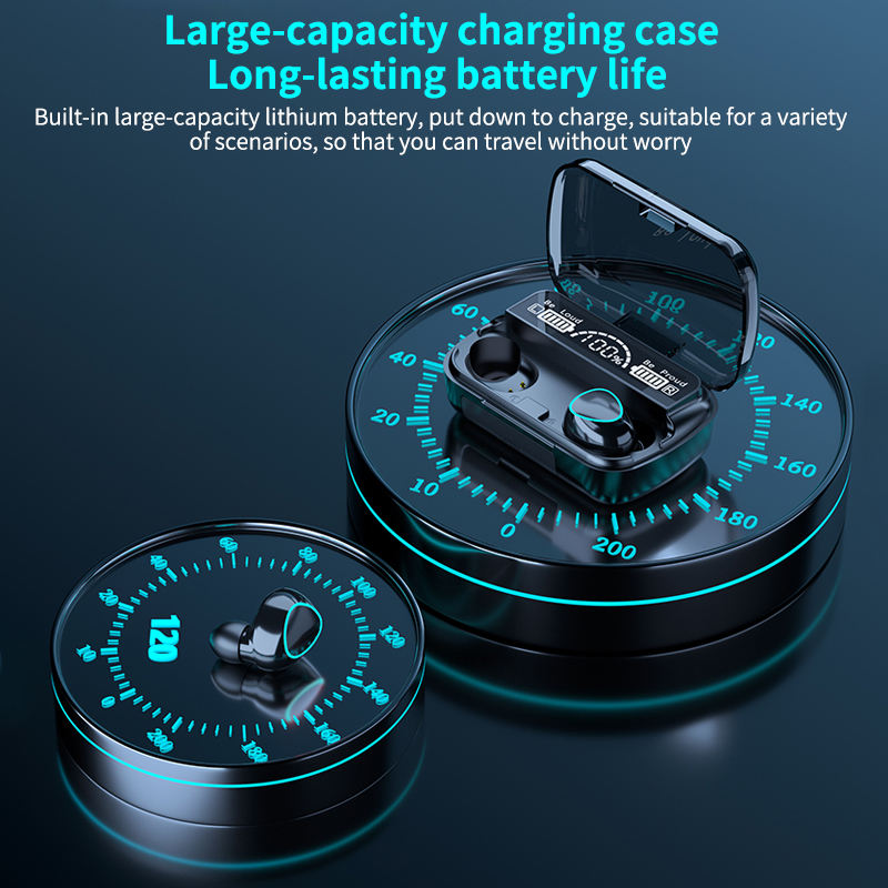 5.1 In-Ear Earbuds with Touch Control M10 TWS Noise-Reduced Mini Earphones and Power Bank Jl Chipset LED Battery Indicator product view