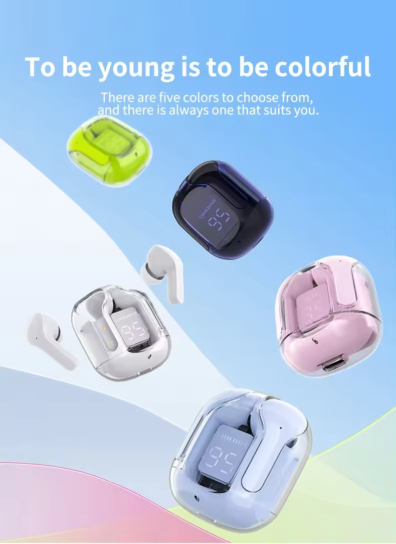 Air31 Newest Digital Display Earphone TWS True Wireless Headphones Waterproof for Music Gaming Sports Headphones detail