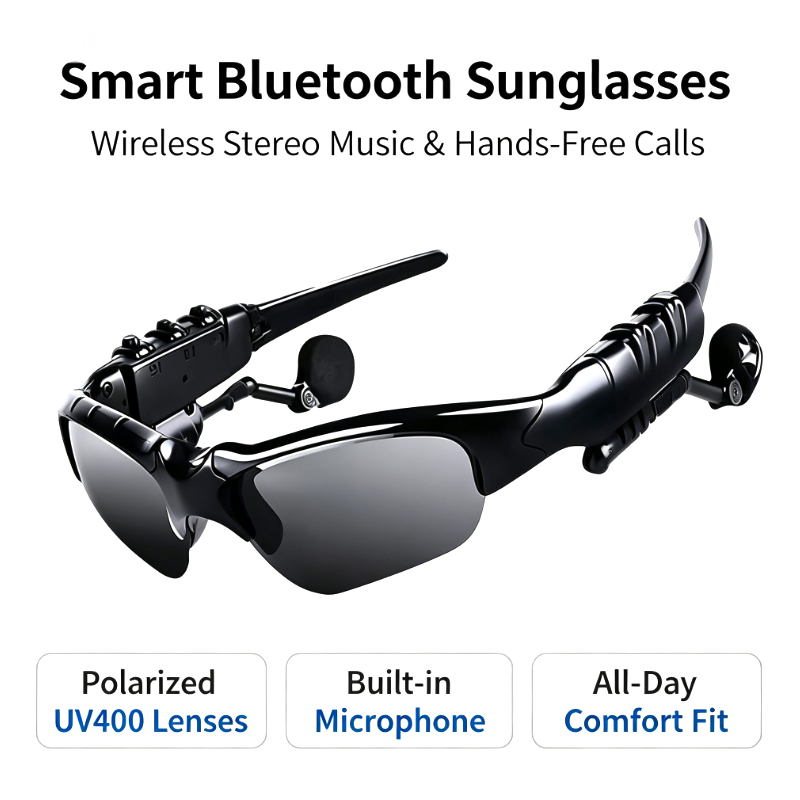 Smart Blue-tooth Microphone Sunglasses Polarized Glasses Portable Wireless Blue Tooth Earphone Sports Sun Glasses detail