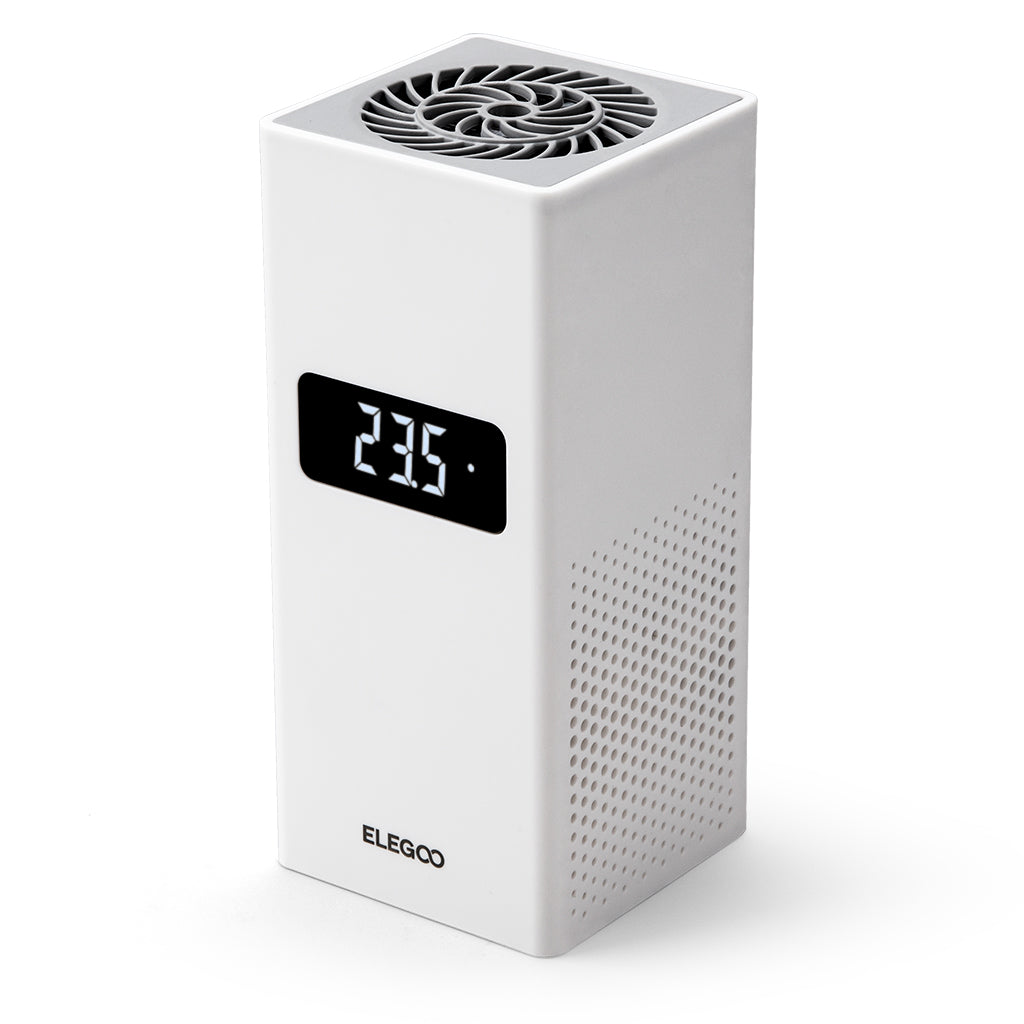 ELEGCO Portable Mini Electric Heater with Digital Control 100-240V Easy Installation Made of Durable Plastic