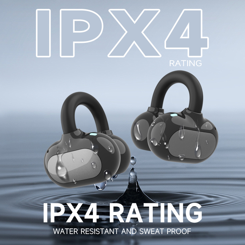 C01 Wireless Open Ear Sports Earbuds with Charging Case IPX4 Waterproof Built-in Mic Clip-On Earphones for Fitness Running product view