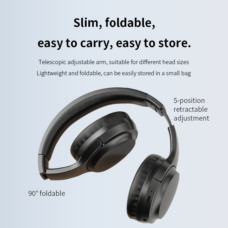 Jieli 7006F8 D6 ANC Bluetooth 5.4 Wireless Headphones Active Noise Cancelling Over Ear Headset 35H Playtime HiFi Sound product view