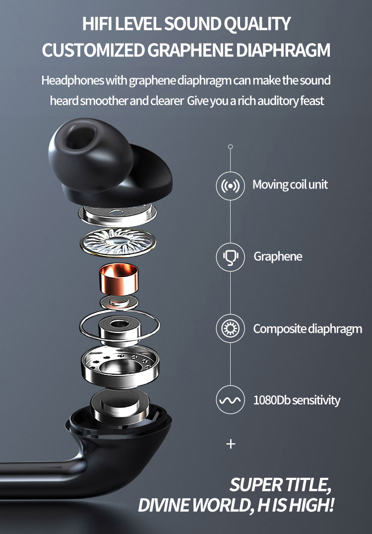 S960 Radio Wireless Earphone Neck Band Stereo Noise Reduction IPX-7 Waterproof Running Sports Earbuds with Microphone Neckband detail