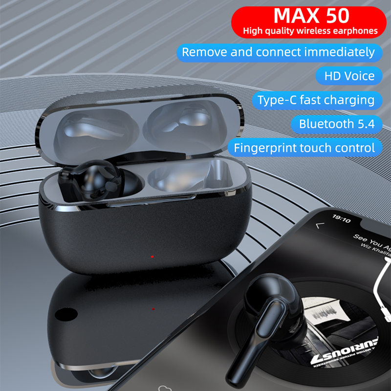 In-Ear Wireless Earbuds Noise Reduction Stereo Sound Touch Control Type-C Charging Bass Headphones for Gaming Sports product view