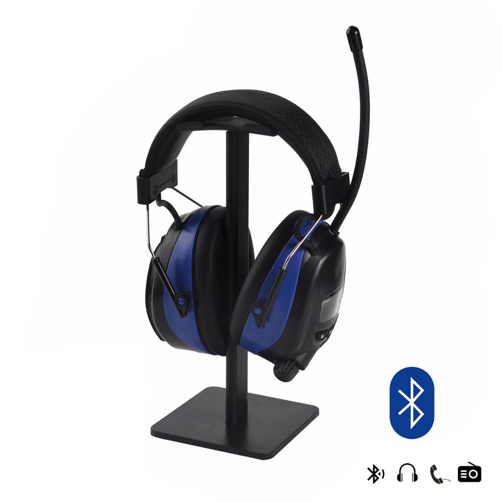 High Quality Hearing Protection Sound Proof Noise Reduction Foldable Safety Earmuff with BT detail