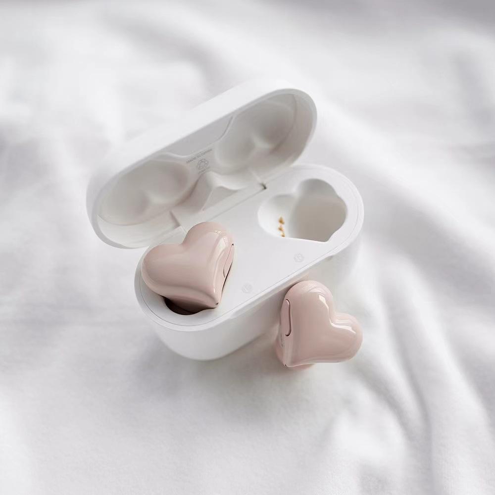 Wireless Headphones Headset Heart Woman In-ear Earbuds Girl Gifts Auriculares Bluetooth Earbuds Fast Charging Earbuds product view