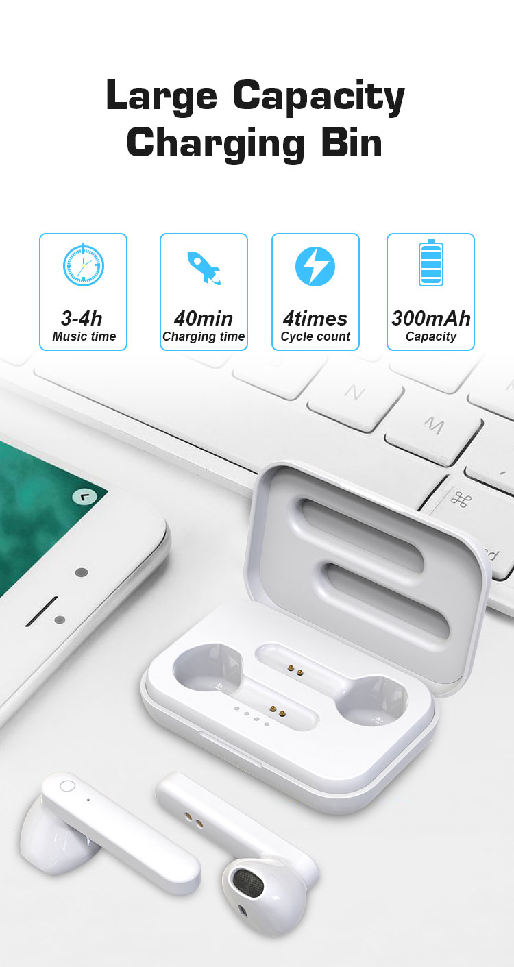 New Technology Mini Wireless Earphones  Headset for Mobile Phone for iPhone Plus S5 S6 X 7 8 detail