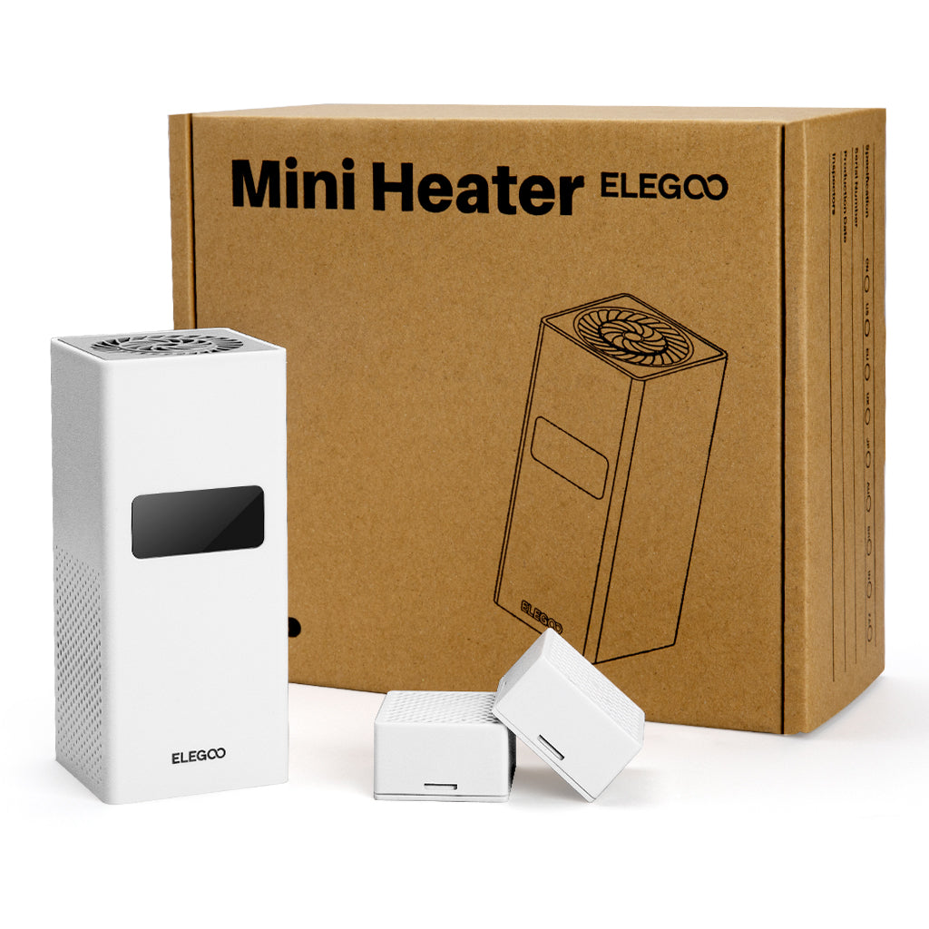 ELEGCO Portable Mini Electric Heater with Digital Control 100-240V Easy Installation Made of Durable Plastic product view