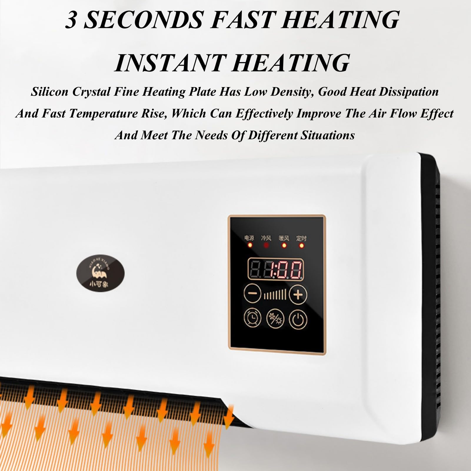 Wall Mounted Air Conditioner Cooling Heating Dual Use Hot Fan Household Wall Hanging Air Conditioner and Heater with Remote detail