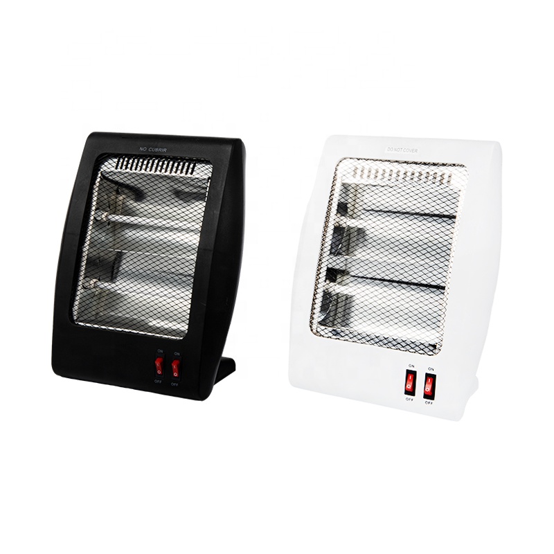 Electric Quartz Infrared Heater 800W Portable 2 Tube Lighting Plastic High Quality Energy Saving Home