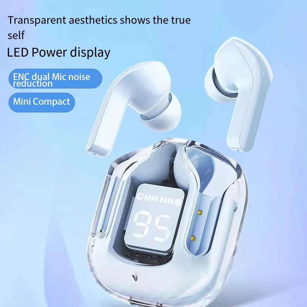Custom Logo Transparent Earphone Type C TWS  Auriculares Air 31 Air31 Transparent Pods Auriculares Audifonos Wireless Headphone product view