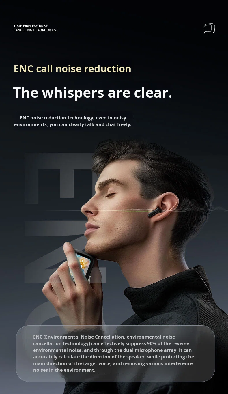 Real-Time Translate Wireless Earbuds AI Translator Earbuds With 144 Languages Headphone With Touch-Screen & Noise Cancelling detail