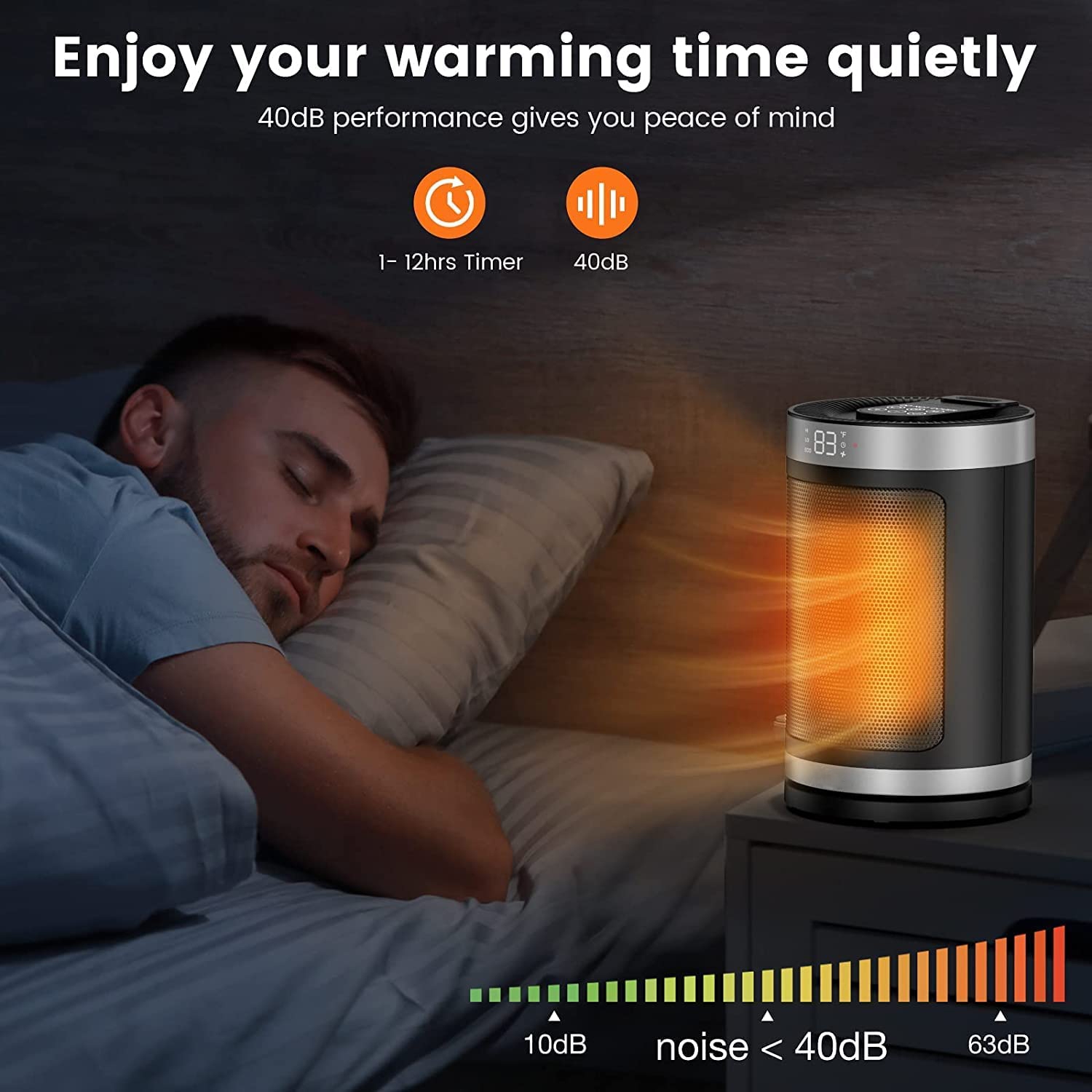 Convenient Small Household Desktop Multi-function Electric Fan Heater Fast Heating and Noise Free Space Heater detail