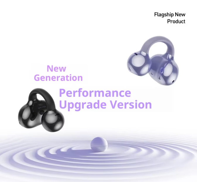 True Wireless Earbuds Earphone With Ear Clip BT V5.4 Long Lasting Battery AI Intelligent Noise Cancellation for Phone PC Laptop detail