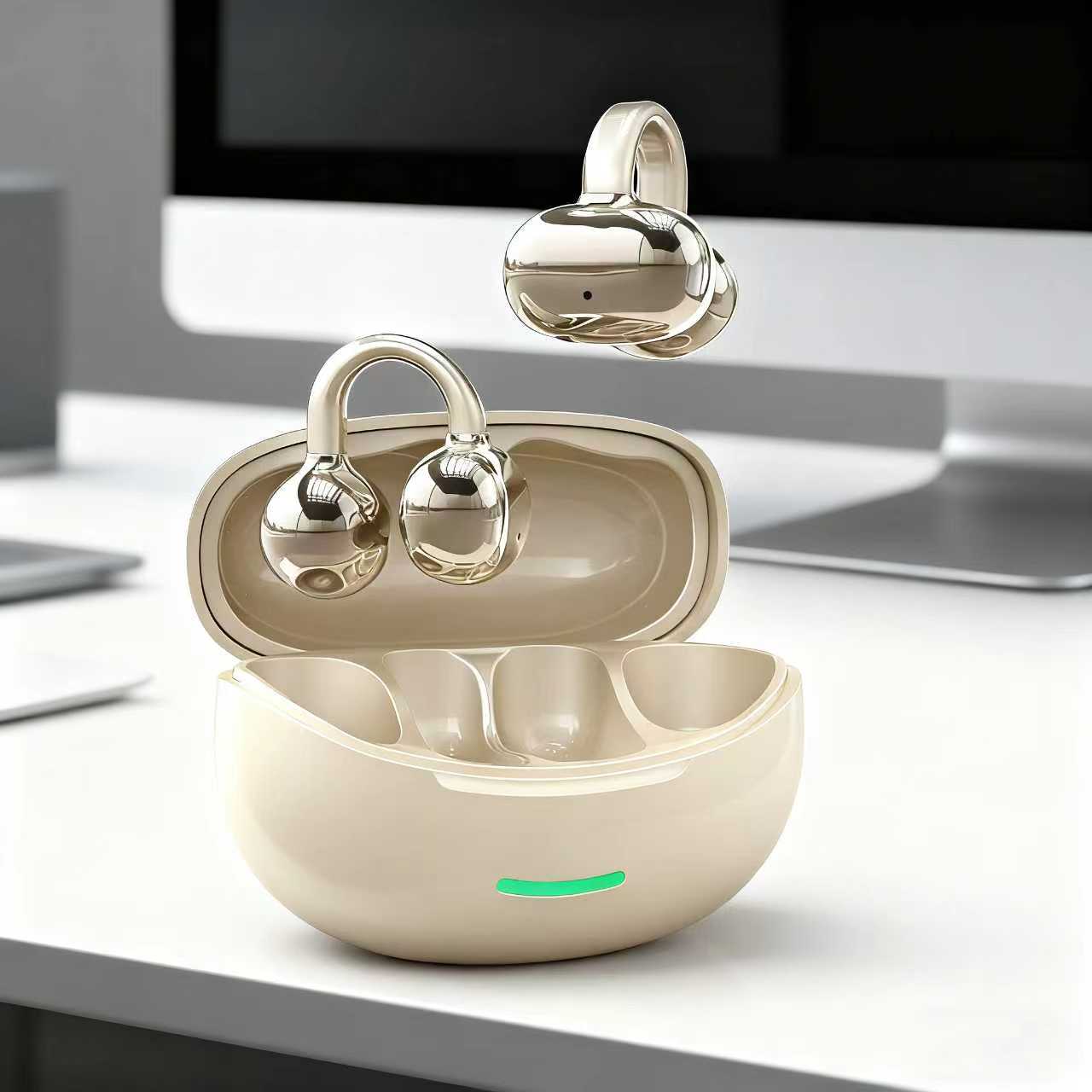 DOQAUS W18  Hot Selling Ear Hook Ear Clip Earphone HIFI Stereo Wireless Headphones Light ENC Outdoor Sports Waterproof Earphones product view
