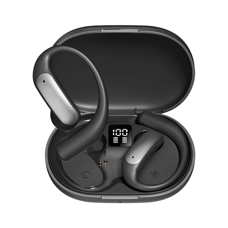 M127 Ows Wireless Earbuds BT 5.4 Open Stereo Sports Earphones LED ENC Noise Cancellation IPX5 Waterproof for Android/iOS/Windows