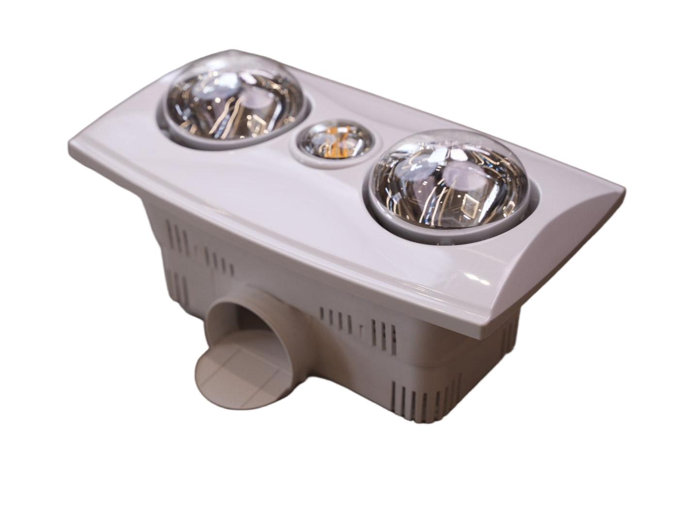 Fast Heating 3-in-1 Ceiling Bathroom Heater with Lighting & Ventilation-Plastic Construction for Instant Small Space Heating detail