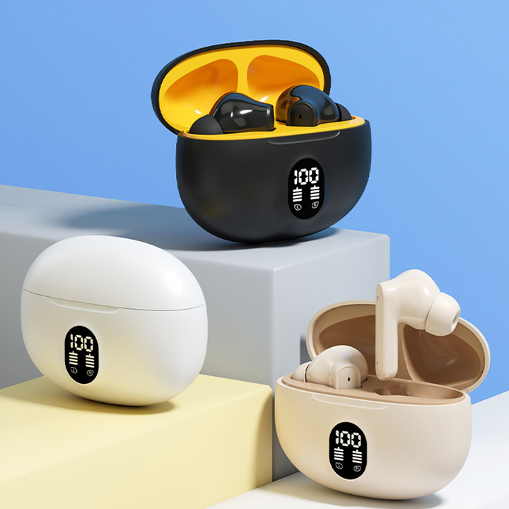 New Arrived Real S510 Mini Earphone BT5.3 in Ear Earbuds With Battery Display TWS Stereo Sport Headset Headphone detail