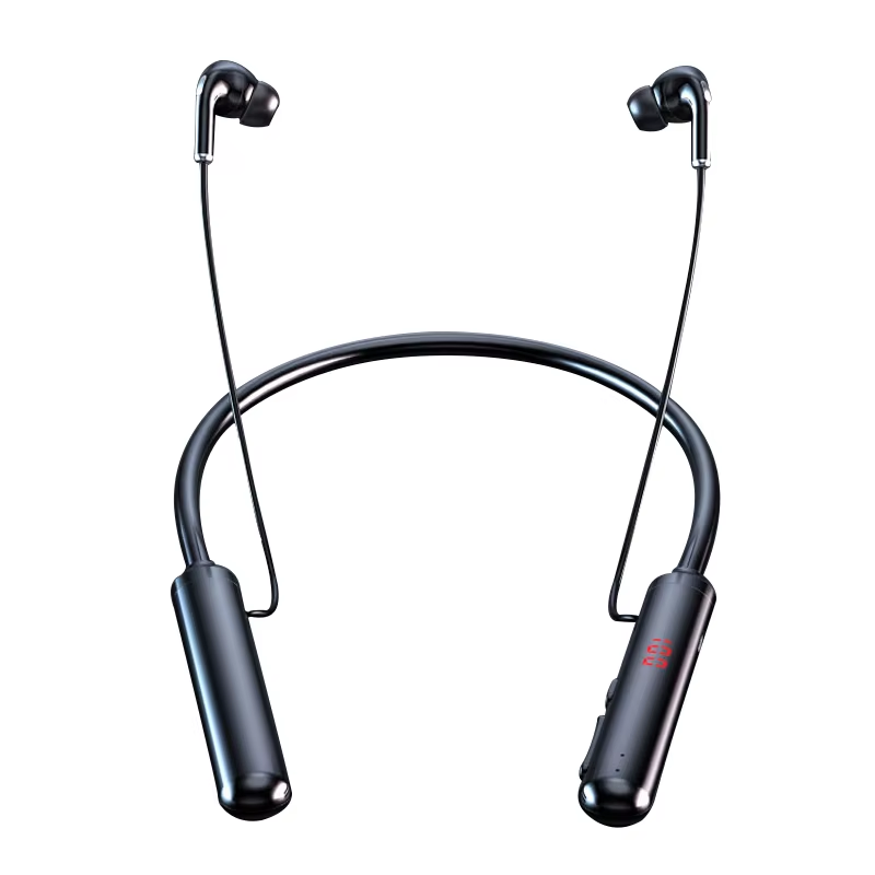 S960 Radio Wireless Earphone Neck Band Stereo Noise Reduction IPX-7 Waterproof Running Sports Earbuds with Microphone Neckband