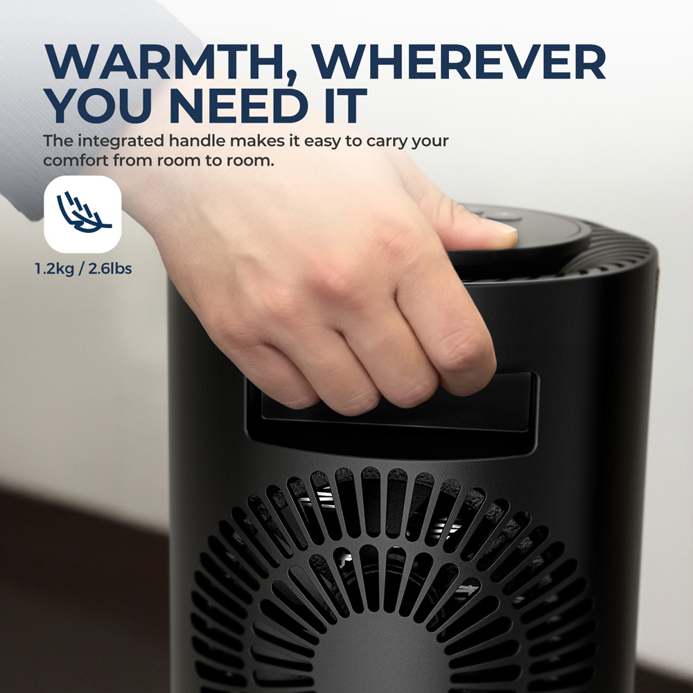 Portable PTC Heater, Hot Air Convection Fan Heater with 16-37℃ Thermostat, Oscillating Electric Space Heater for Home Office detail