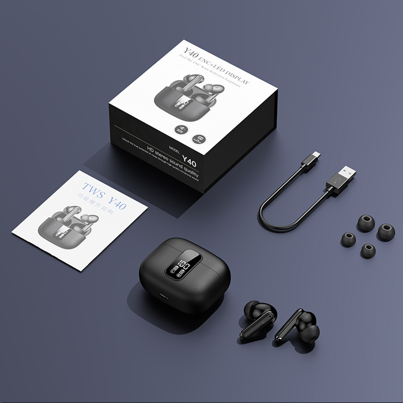 2025 Wireless Earphones with Noise Cancelling Sport Earbuds Headset Smart Touch Microphone ENC TWS Earphone detail