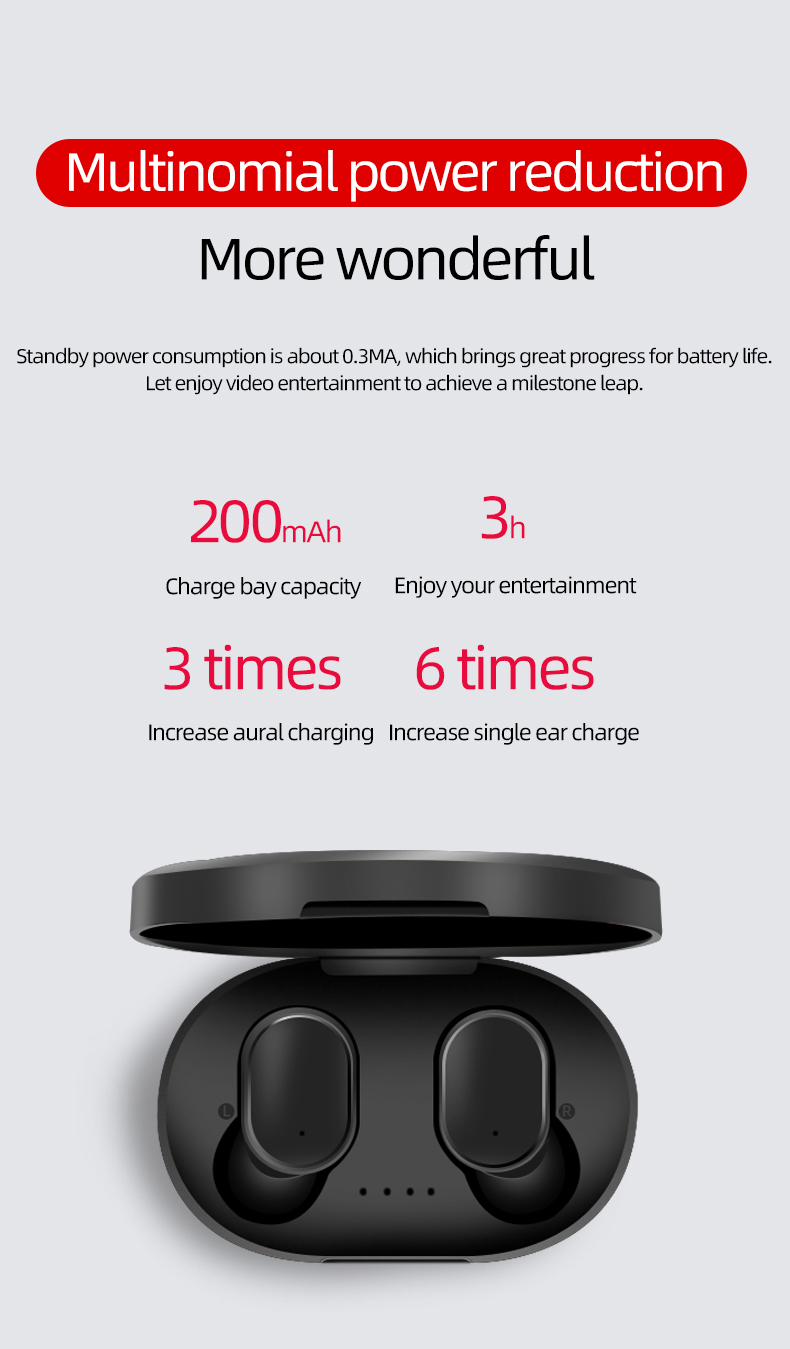 Wireless Earbuds Bluetooth 5.4 Headphones Deep Bass Stereo for AI Clear Calls Earphones In-Ear  Ear Buds for Phone Gaming TWS detail